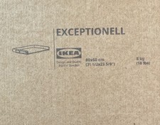 IKEA Exceptionell Metod 80 x 60 flach  vollauszug Schublade weiß 604.478.18 Neu