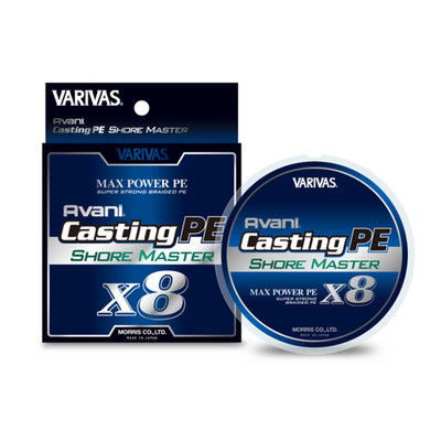 Varivas Avani Casting PE Max Power Shore Master 200m | Weiß | 8-Strand Schnur