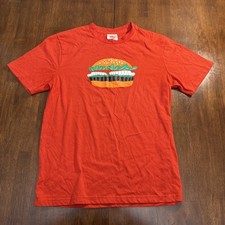 Burger King BK Official Whopper Sandwich Red Employee Shirt Medium