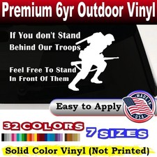 Support Our Troops Decal Military Car Truck Window Vinyl Sticker