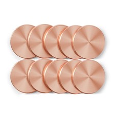 Lot of 10 Copper Round Disc Blanks, 1 1/4" Dia. x 1/8" Thick .125 Copper