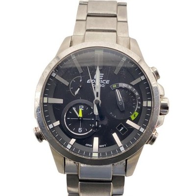 CASIO EDIFICE Case Size 4.4 ×4.7cm Wrist Size 20cm Used Watch #338717