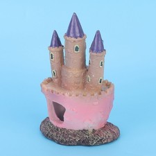 Resin Cartoon Castle Shape Ornaments Landscape Decoration for Aquarium Fish