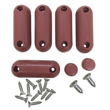 Toilet Seat Bumper, 7 Brown Silicone Toilet Seat Bumpers