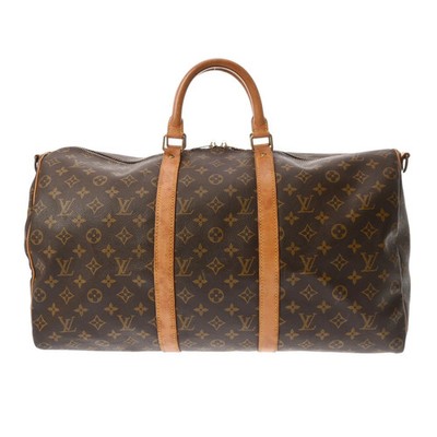 Louis Vuitton Monogram Keepall Bandouliere 50 2WAY Brown M41416 Canvas r0_0623