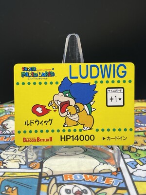 Super Mario World Karte Barcode Battler II Bowser Retro Karte Ludwig