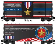 Micro-Trains MTL N-Scale USA Military Valor Award Box Car - Silver Star