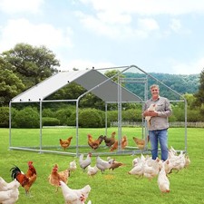 Large Walk in Chicken Coop Hen Run House Outdoor Farm Ranch Poultry Cage