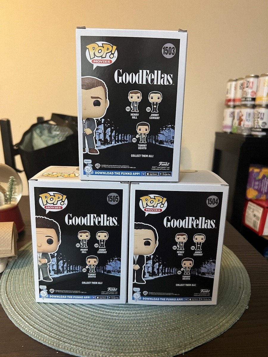 3 Goodfellas Funko Pops Henry Hill Tommy Devito Jimmy Conway Pop