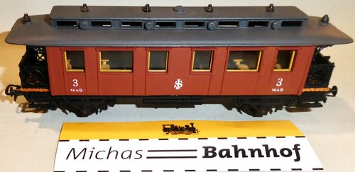 Pocher 218 Sj Carrozza Svedese C3c 3.Kl 1449 H0 1:87 Original Packaging - Picture 2 of 7