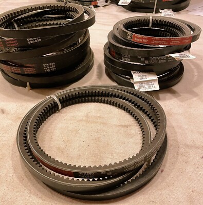 Lot of 8 Belts, one Gates 5VX860, three-Gates 5VX670, four-Megadyne 5VX-830