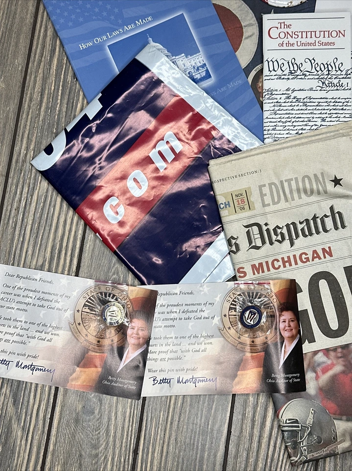 Lote De Colección 2004 De Artículos Elecciones Políticas George W Bush J Kerry Foto 3 de 4