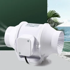 4'' Inline Duct Fan Mixed Flow Ventilation Blower Extractor Exhaust Fan New