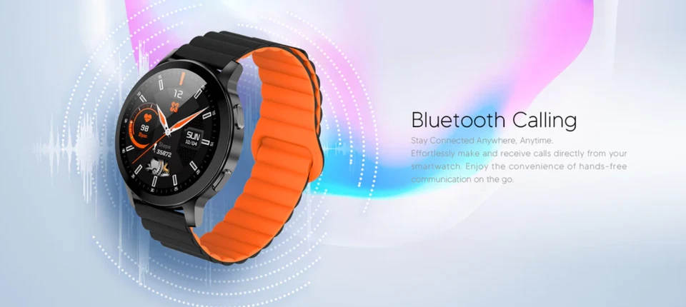 XINJI COBEE C3 SMART WATCH black and orange from inside strap* BRAND NEW SEALED - Image 3 of 4