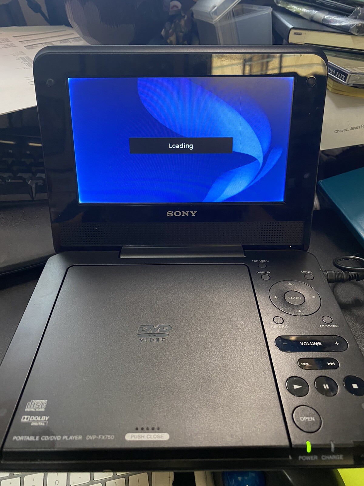 SONY DVPFX750 PORTABLE CD DVD PLAYER For Parts Not Working eBay