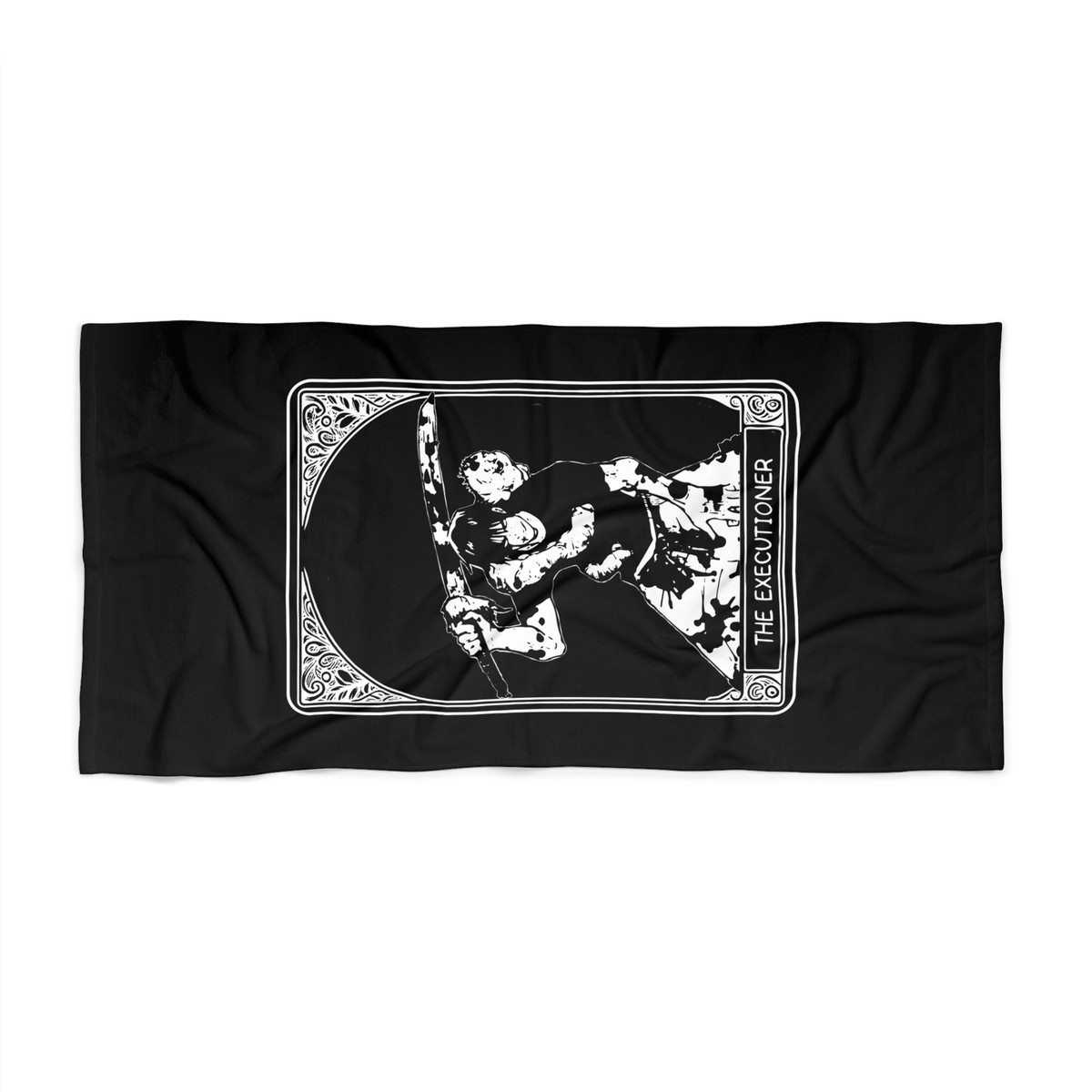 Toji fushiguro tarot card goth Beach Towel jjk jujutsu kaisen