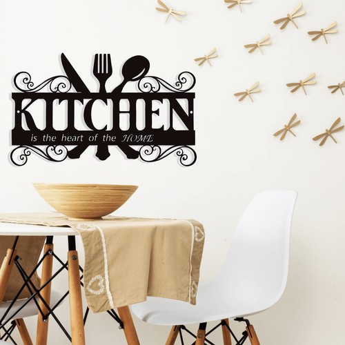 Rustic Metal Kitchen Dining Room Wall Decor for Home Kitchen Dining Room - Picture 2 of 7