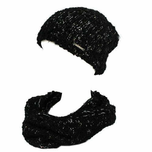 Set Sciarpa e Cappello Donna Scaldacollo Nero Laura Biagiotti | eBay