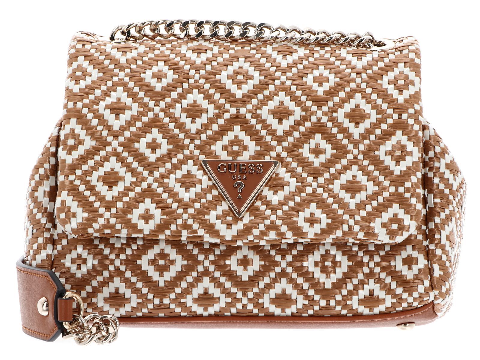 GUESS cross body bag Rainee Convertible Xbody Flap Cognac