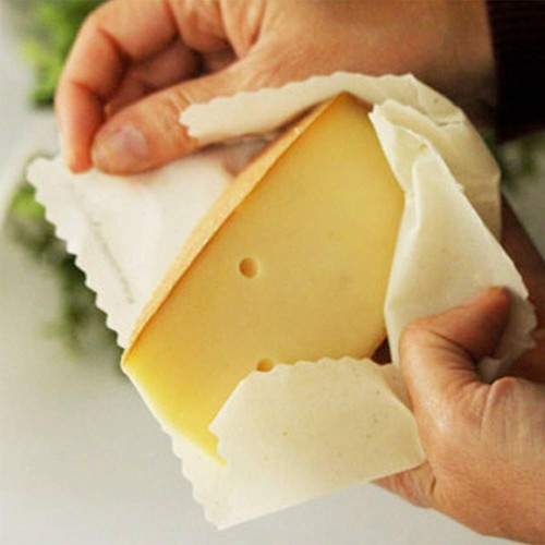 Reusable Beeswax Food Wrap / Set of 3 / Natural Organic Cotton Bee Wax Cloth - Picture 3 of 6