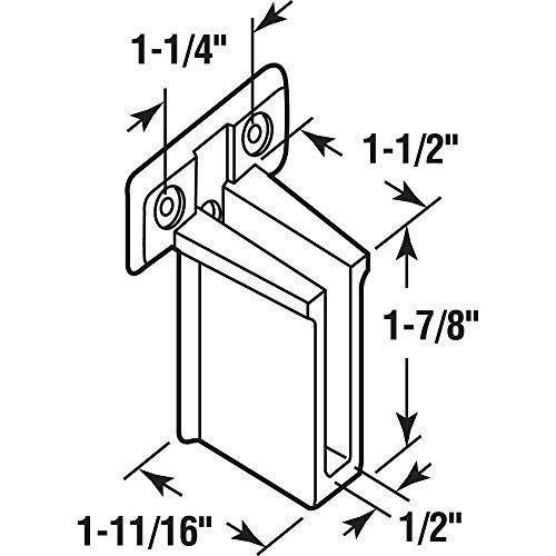 MP7016 Wire Shelf End Bracket 6 Pack White - Picture 2 of 3