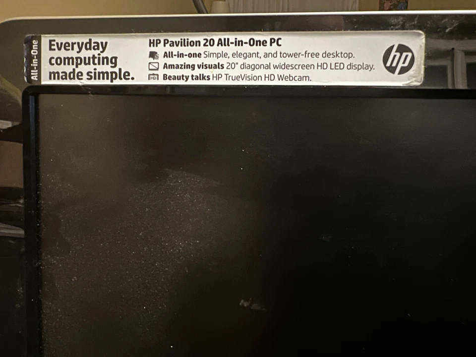 HP All-In-One AIO Desktop PC  20-b010 - Pavilion Win10 AMD E1-120 APU 500GB/8GB - Image 4 of 4