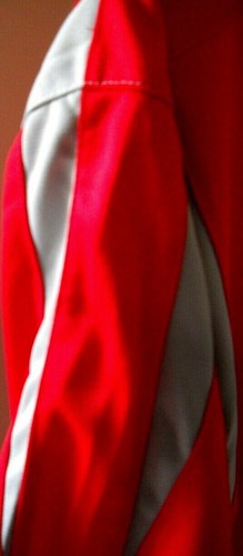 ATLANTA BRAVES UNISEX ADULT LARGE RED & GRAY BUTTON-UP FASHION JERSEY WITH LOGO - Picture 3 of 6
