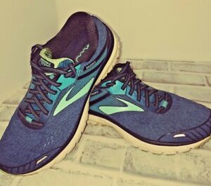 Brooks Adrenaline GTS 18 Blue Running Shoes - Women's Size 9.5 Narrow AA 2A  | eBay
