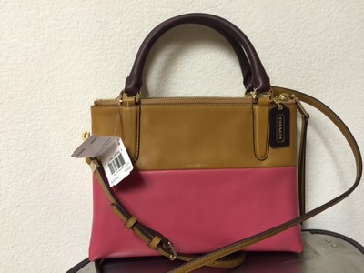Coach Borough Mini Retro Colorblock Logenberry Leather Crossbody 32503 ...