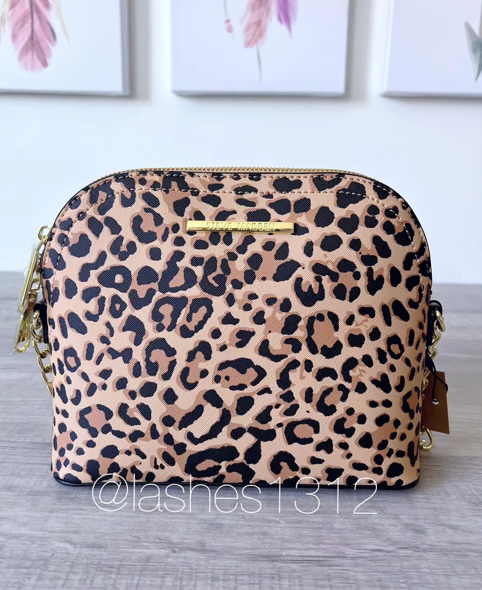 Leopard print cross over hotsell bag