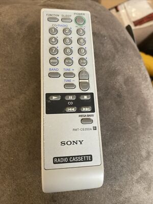 Genuine Sony RMT-CS350A New Remote Control for Radio Cassette Player OEM