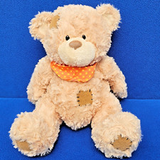KARSTADT TEDDY BÄR KUSCHELWUSCHEL STOFFTIER BEAR KUSCHELTIER  20 CM HALSTUCH