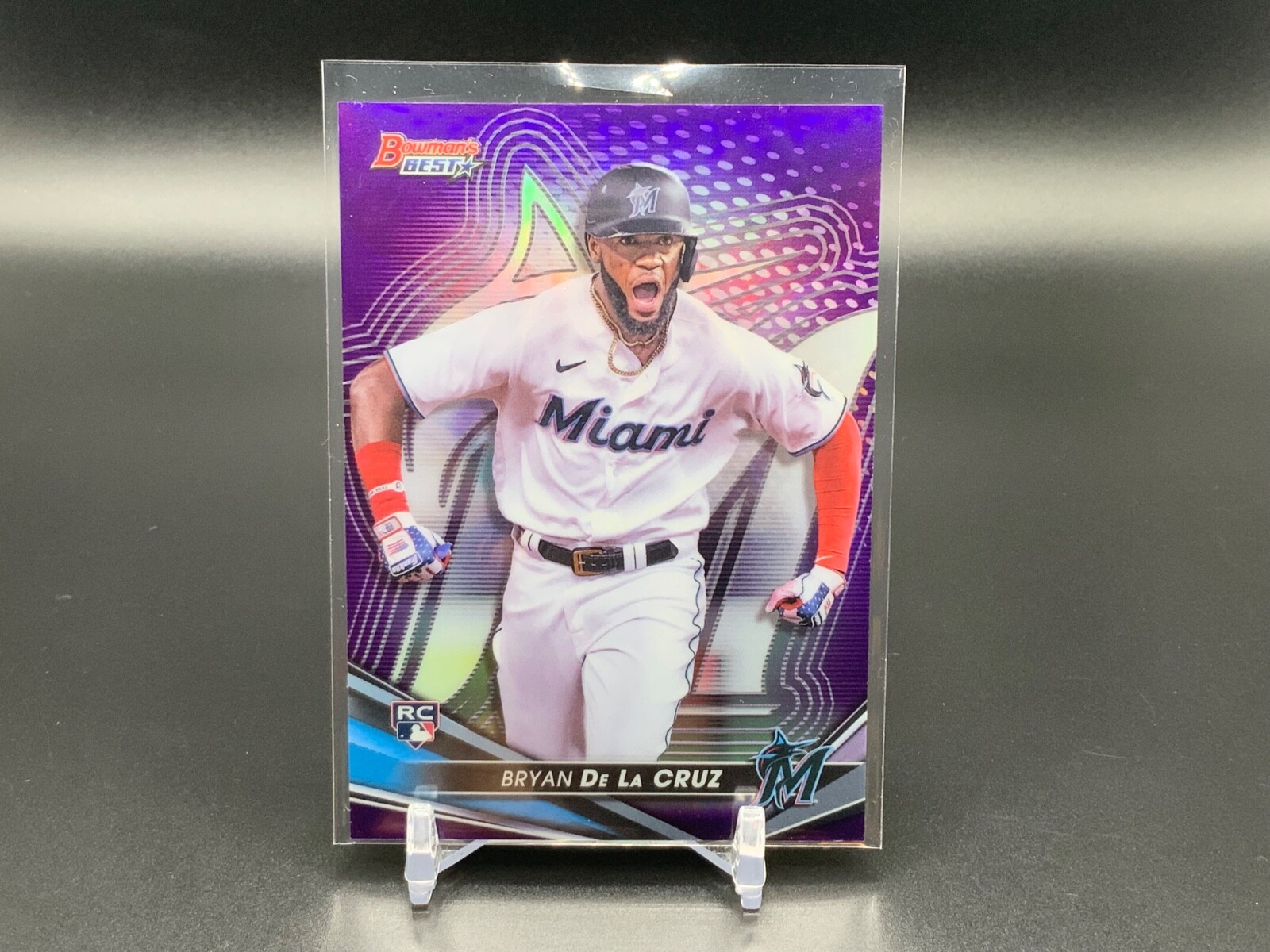 2022 Bowman’s Best Bryan De La Cruz RC Rookie Purple Refractor /250 TTC1750