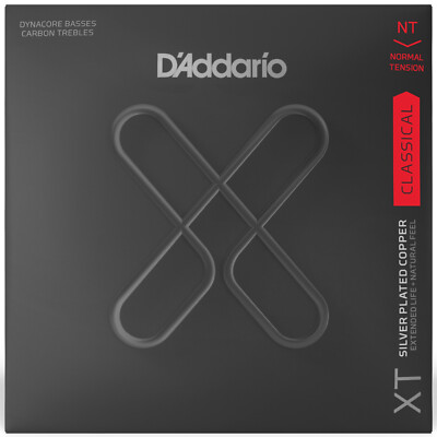 D Addario XT Coated Dynacore/Carbon Classical Guitar Strings, Normal Tension