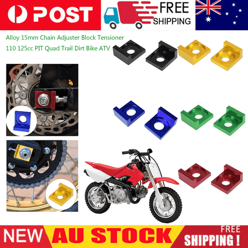 Mini Bike Chain Tensioner Red 15mm Alloy Chain Adjuster Block/Tensioner For Pit Pro Quads, Dirt Bikes & ATVs UPC 880929919832 - Foto 14