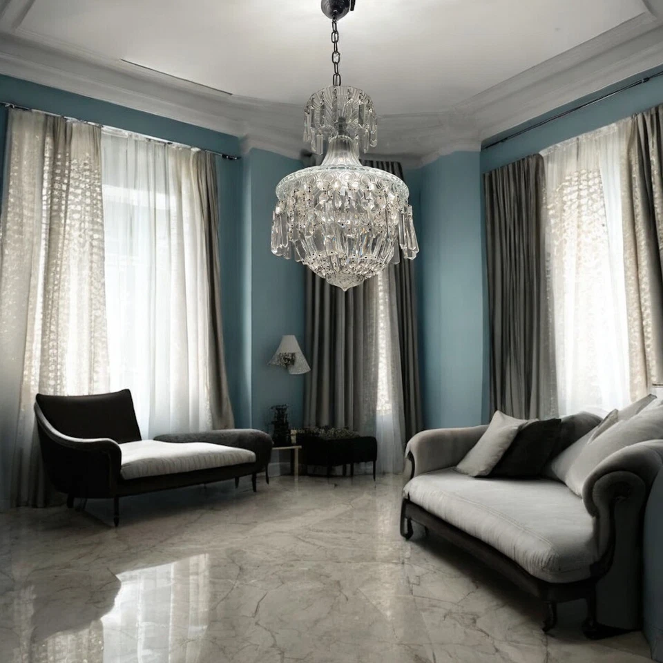 Colgante de luz de cristal de Murano, años 50 Foto 2 de 4