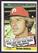 1976 TOPPS TRADED #58 T   Ron Reed  PHILADELPHIA PHILLIES  EX-MINT  A