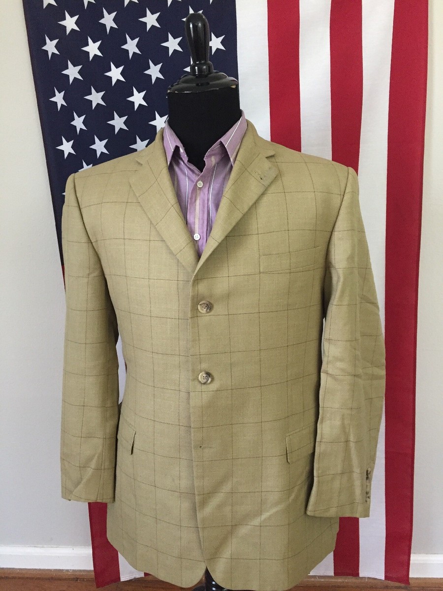 45R Burberry London Nordstrom Wool Silk Linen Sport Coat Blazer 3
