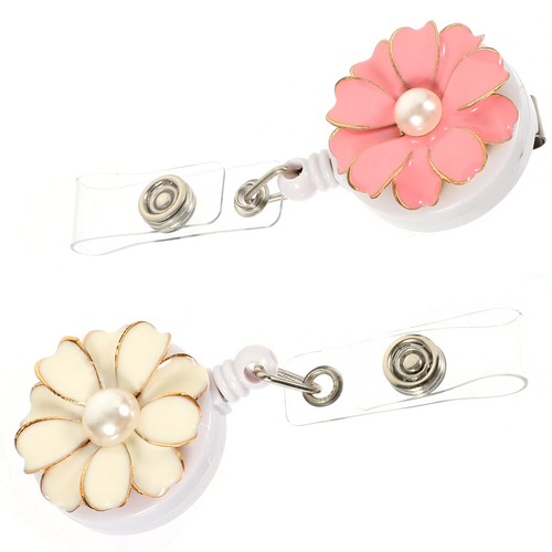 2 Pcs Badge Lanyard Nurse Student Portable Clip Clips Retractable Holder - Afbeelding 7 van 12