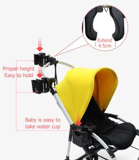 Bicycle Water Bottle Cup Holder Phone Holder Stroller Scooter Handlebar Mount