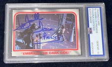 PSA 10 Signed STAR WARS Mark Hamill vs Darth Vader 1980 Topps Rookie Card Auto