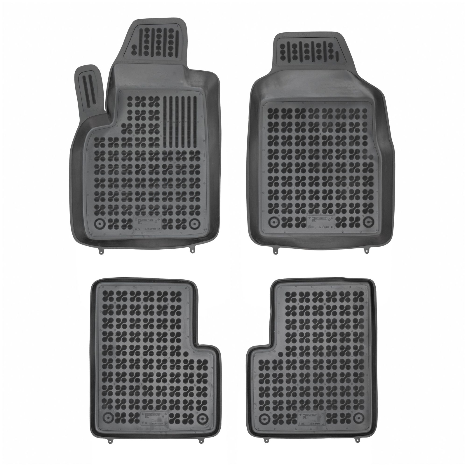 Tapis voiture Fiat 500 anti-dérapant Rezaw-Plast pour stopper l'usure de la moquette