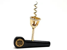 Wine Opener Gold Plated Corkscrew Bottle Opener Antique 