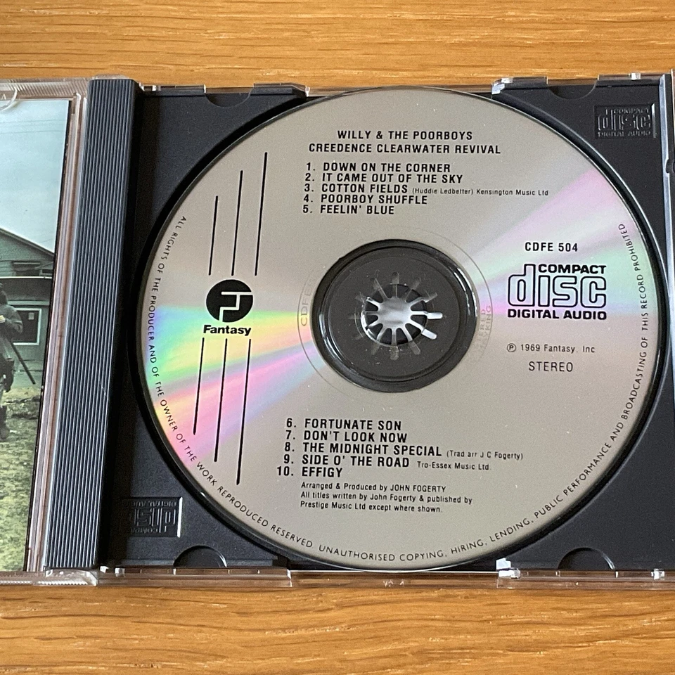 Creedence Clearwater Revival CD Willy & The Poor Boys CDFE 504 Fantasy Label - Изображение 4 из 4