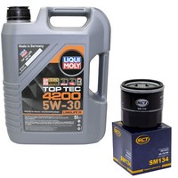 MotoröL Set 5W-30 5 Liter + ÖLfilter SM134 FüR Infiniti Mazda Nissan Juke Subaru