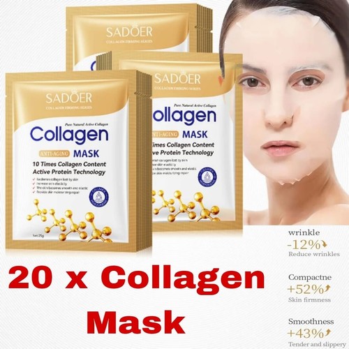Collagen Face Mask Real Firming Deep Wrinkles Hydrating Overnight Facial Mask - Picture 5 of 17