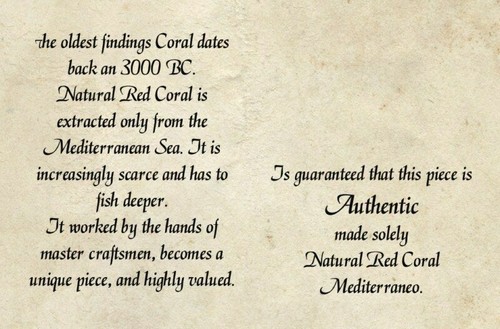 Cabujones corazón de coral rojo natural, 15 quilates mezclados, 6 piezas anillos, colgantes, . - Imagen 6 de 6