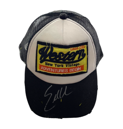 SIGNED AUTOGRAPH TRUCKER HAT CAP 