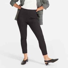 Everlane Black The Side-Zip Flat Front Stretch Cotton Dress Pants Size 00