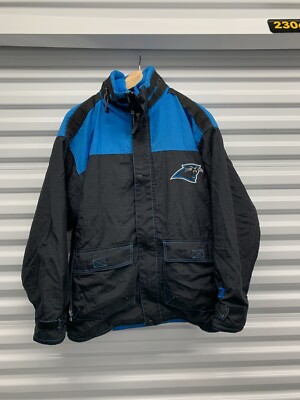 Vintage 1995 Champion Carolina Panthers Jacket w/ Hood Quilted